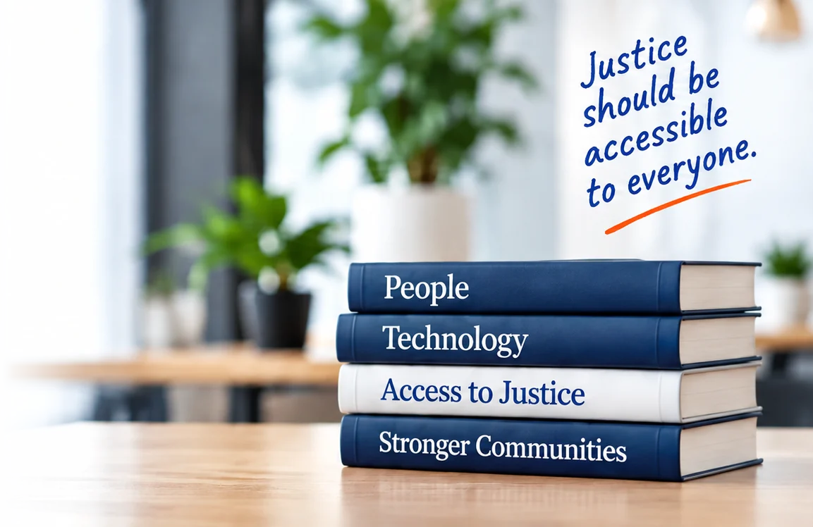 Books titled People, Technology, Access to Justice and Stronger Communities